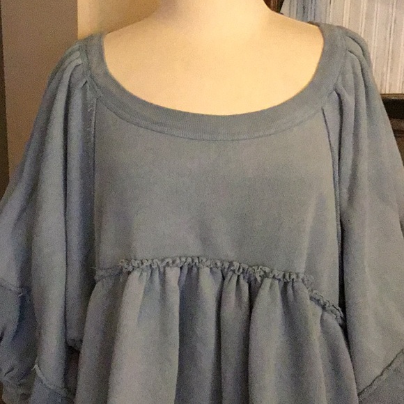 Free People Sunchild Pullover Sweatshirt Tunic Dress - Picture 3 of 5